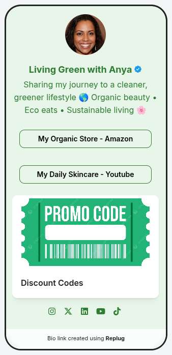 Organic Influencer Bio