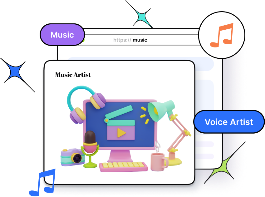 Build landing page with bio link feature